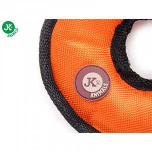 JK suņu rotaļlieta ar pīkstuli ORANGE DONUT 16cm